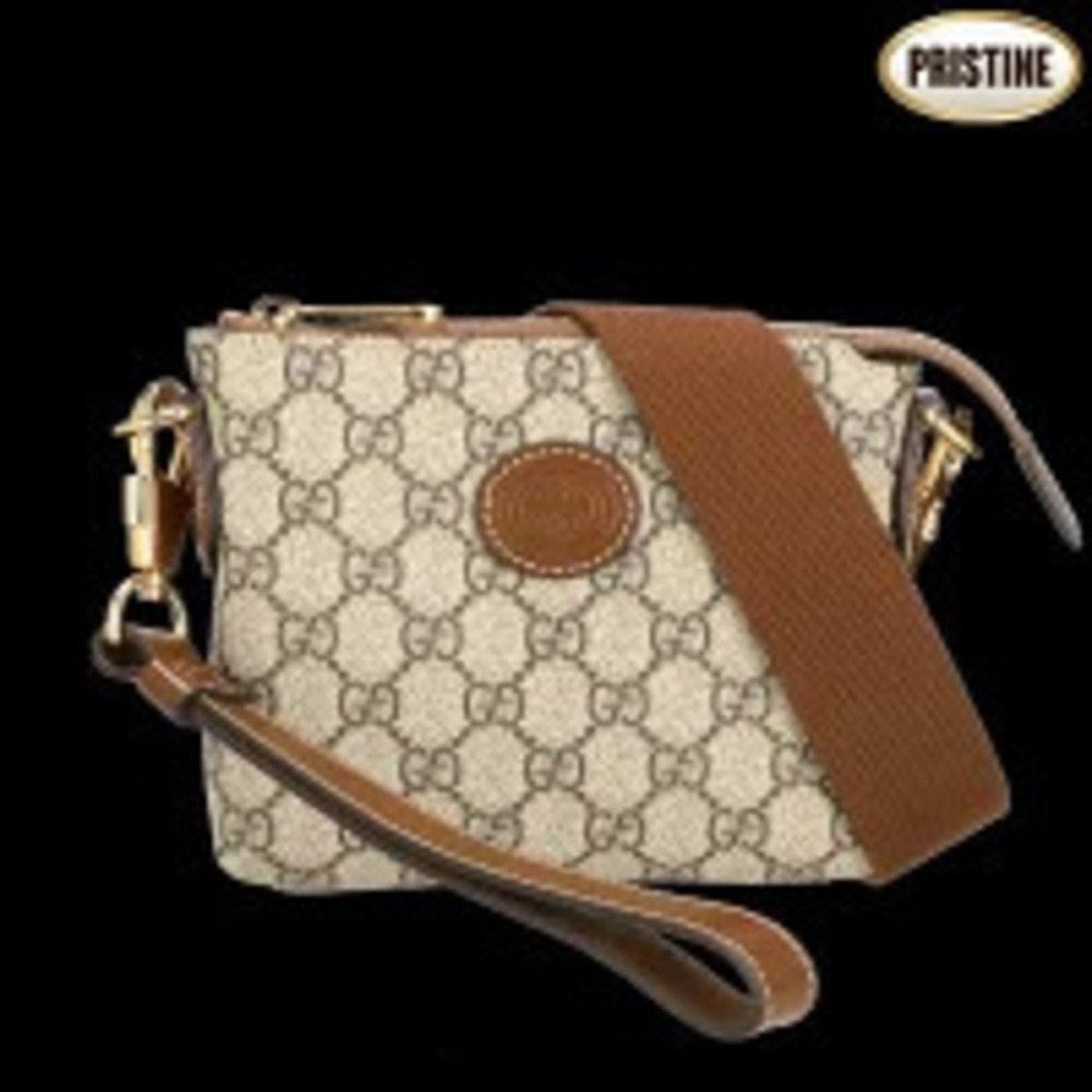 GUCCI Interlocking GG Supreme Shoulder Bag SA